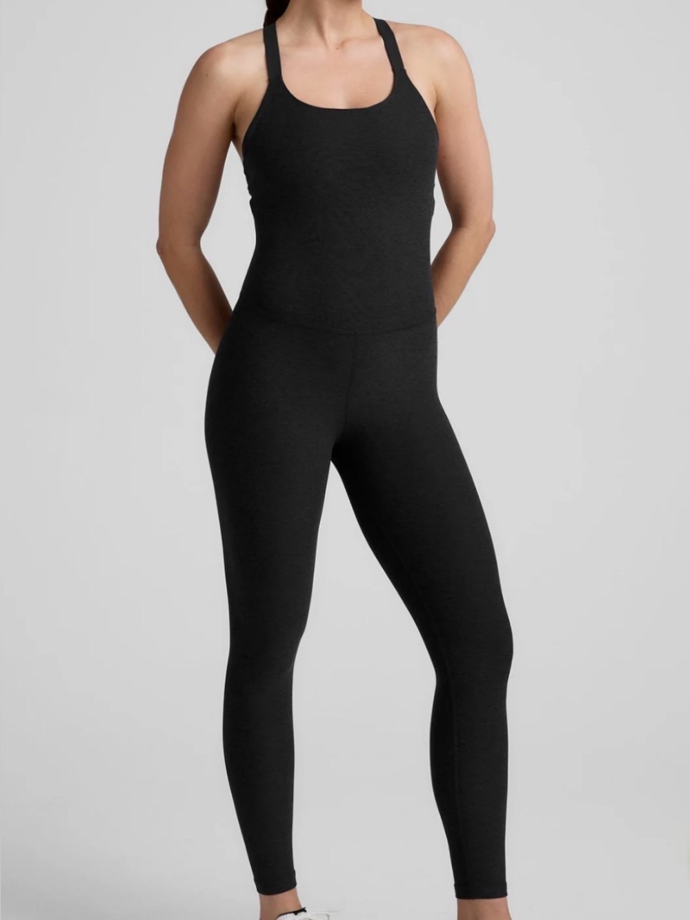 Beyond Yoga Spacedye Play The Angles Jumpsuit in Black Size Small